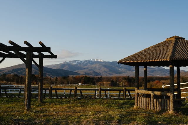 深山牧野の風景写真