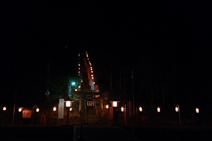 愛宕神社の元朝参りの風景写真