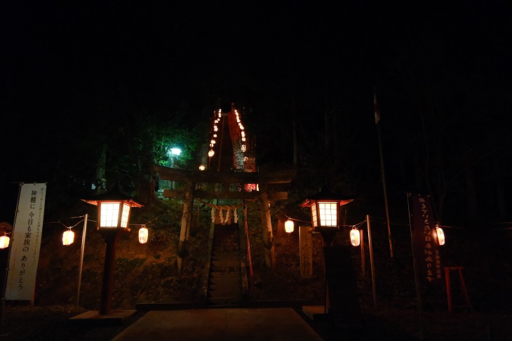 愛宕神社の元朝参りの風景写真