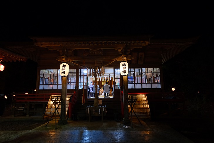 愛宕神社の元朝参りの風景写真