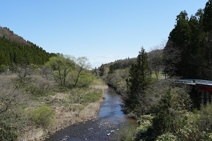 中山橋から見た川の風景